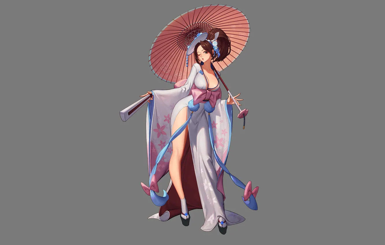 Photo wallpaper art, asian, Mai Shiranui, The King of Fighters