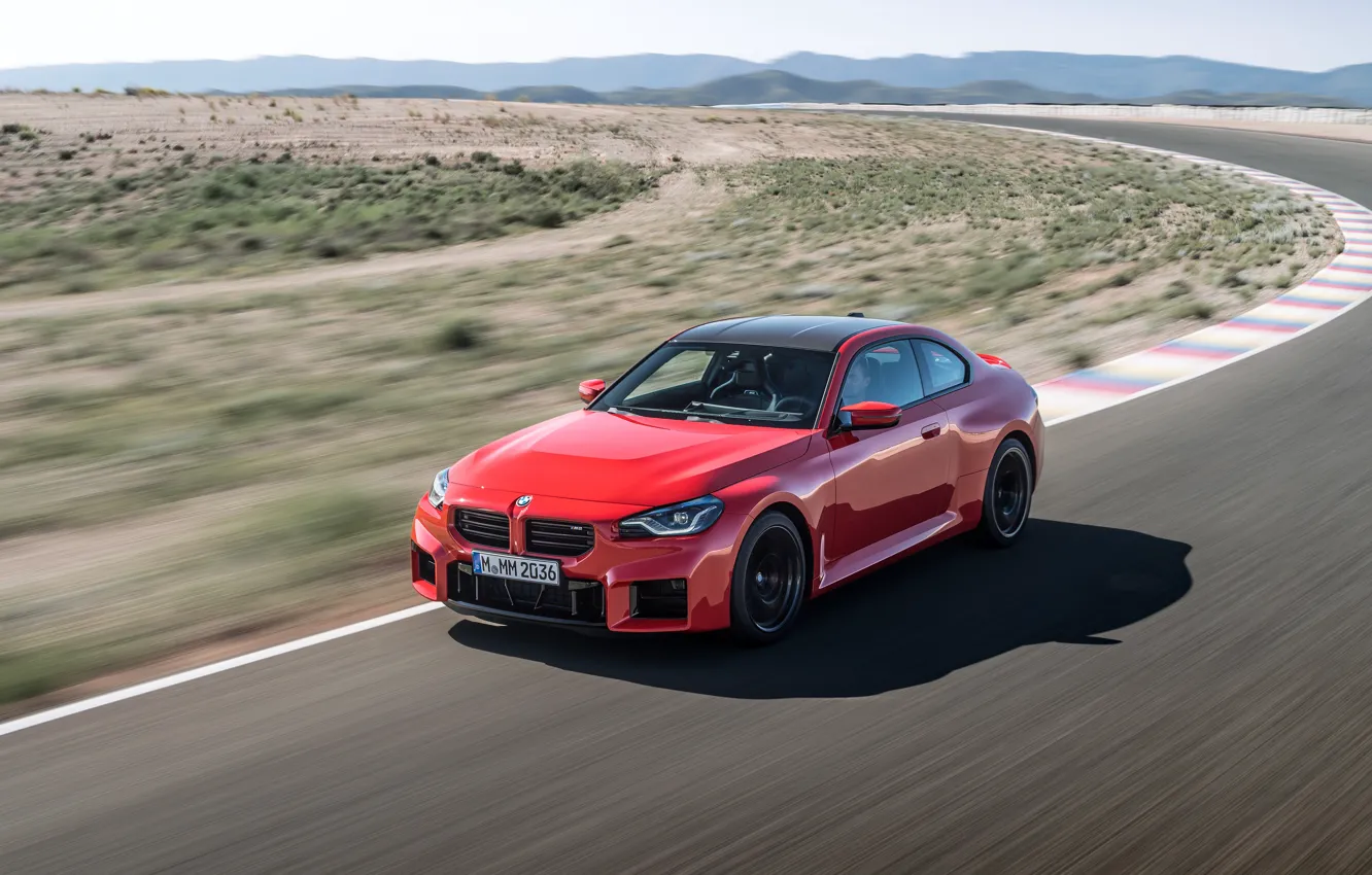 Photo wallpaper Track, M2, BMW M2, G87, 🤢