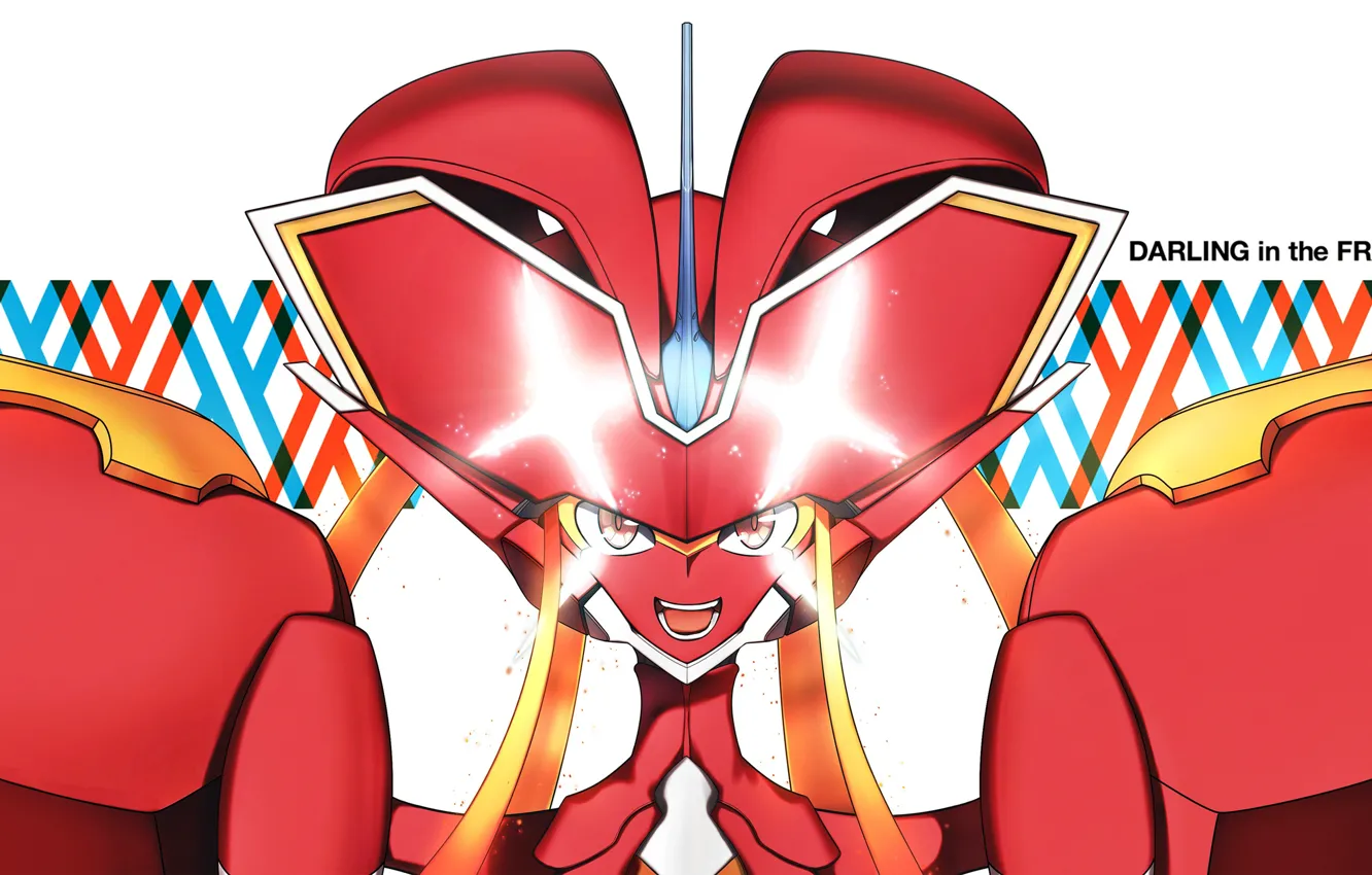 Photo wallpaper smile, robot, Darling In The Frankxx, Cute in France