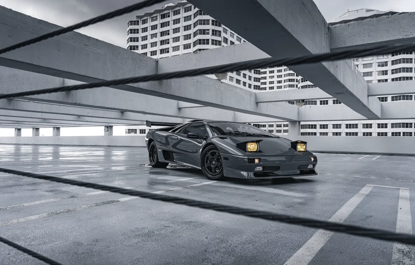 Photo wallpaper Grey, Parking, Diablo SV