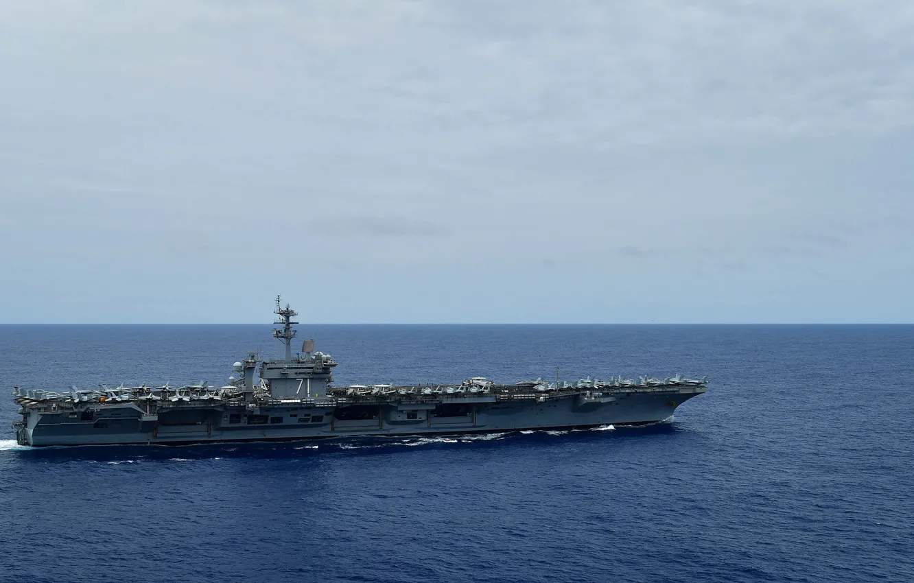 Photo wallpaper the carrier, USS Theodore Roosevelt, CVN 71