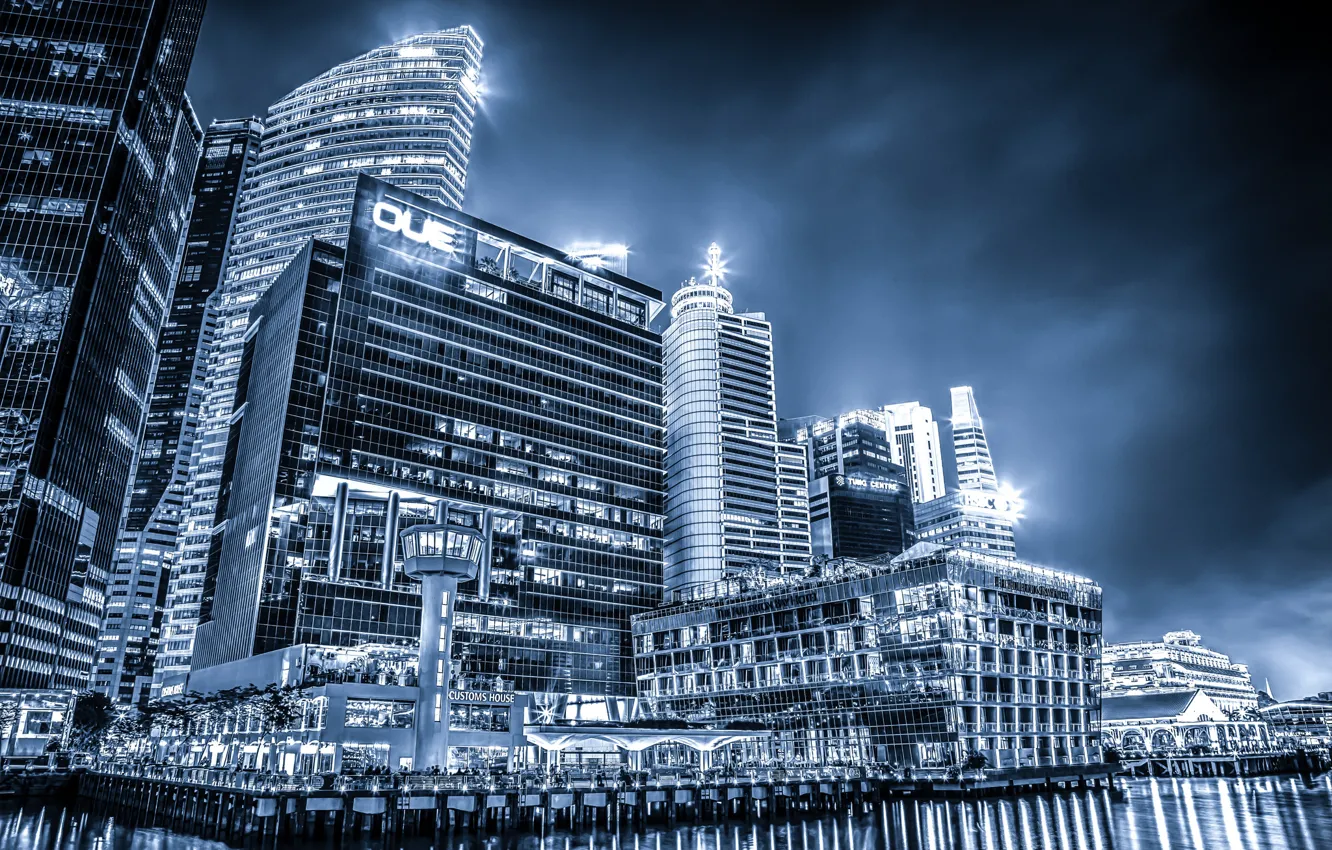 Photo wallpaper building, Singapore, the hotel, Singapore, The Fullerton Bay Hotel, Raffles place, Raffles Place