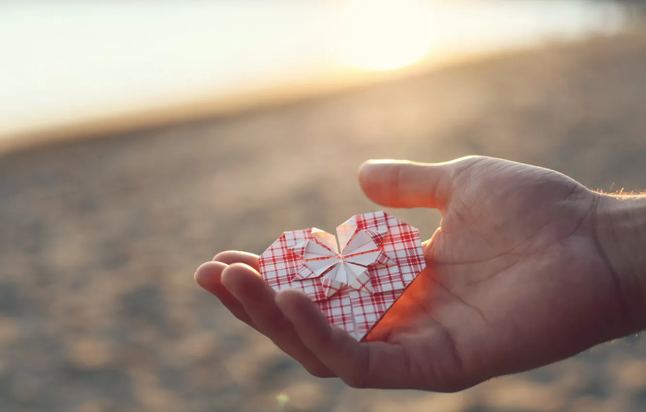 Photo wallpaper background, heart, hands