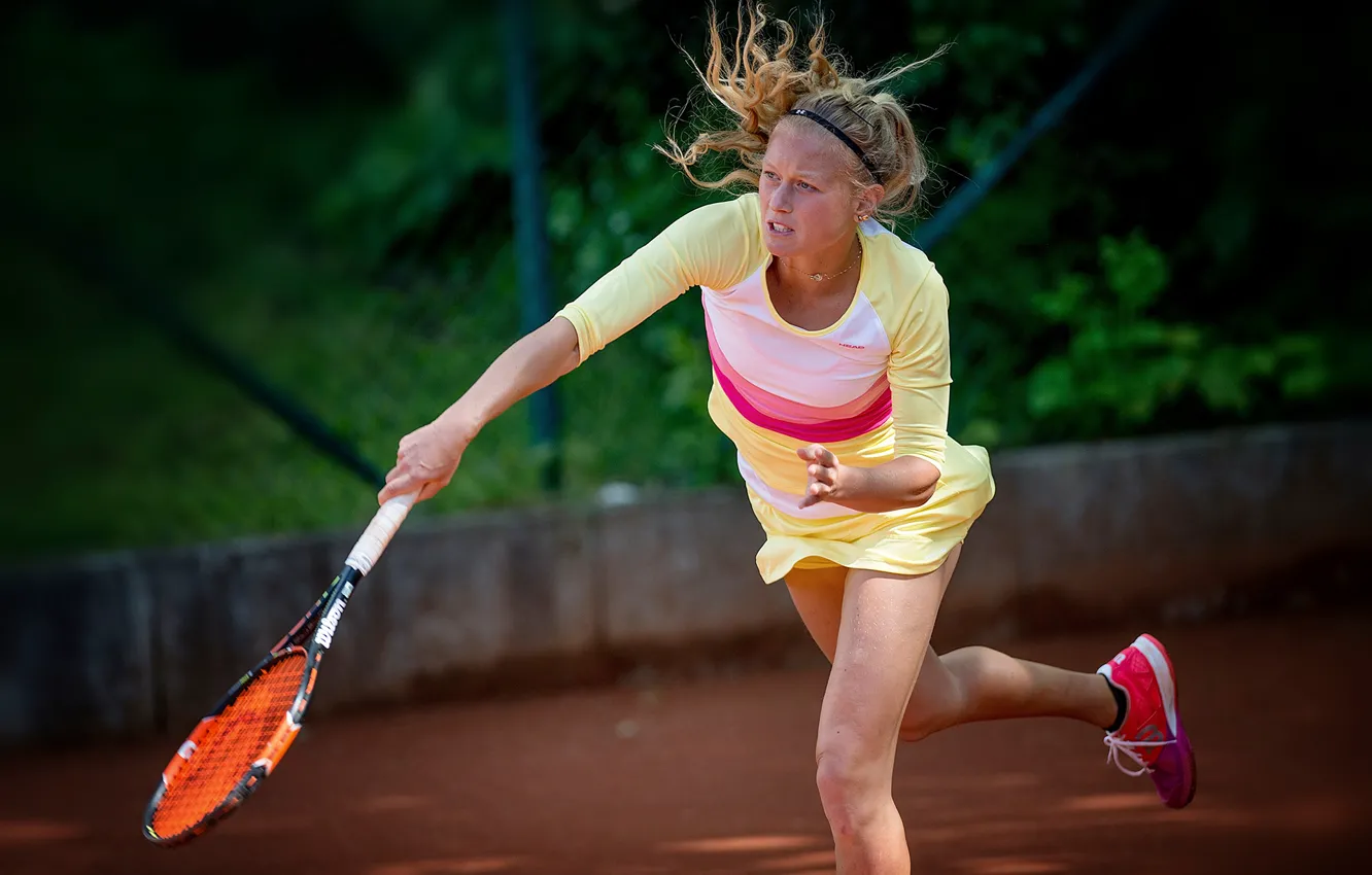 Photo wallpaper tennis player, Julia Tim, Julia Thiem