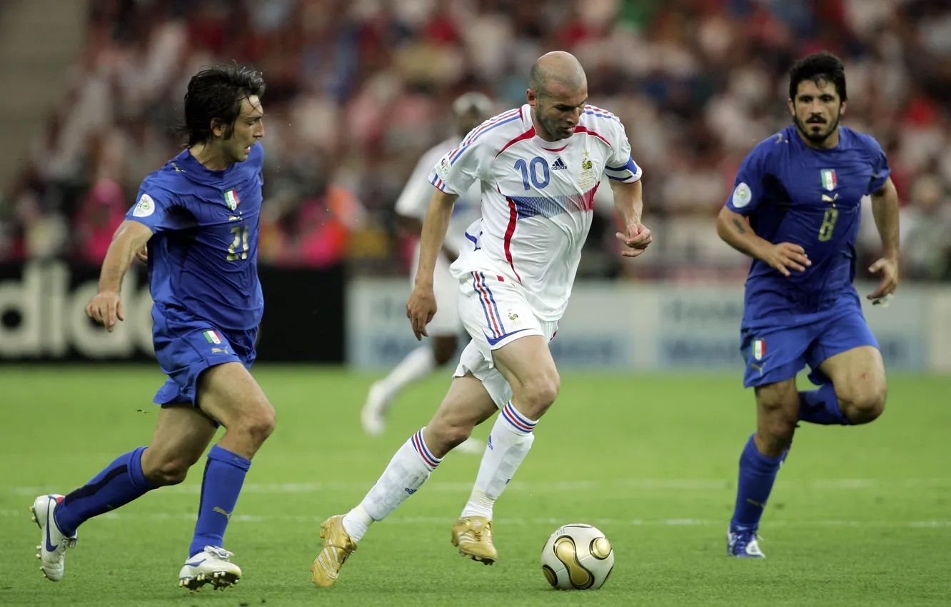 Photo wallpaper France, Sport, Football, Italy, Legend, Zinedine Zidane, Zizou, The final