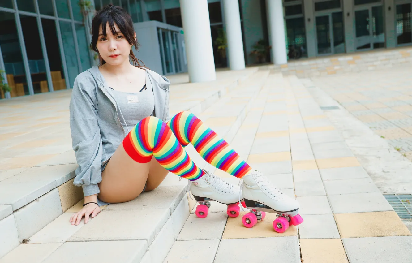 Photo wallpaper videos, legs, Asian