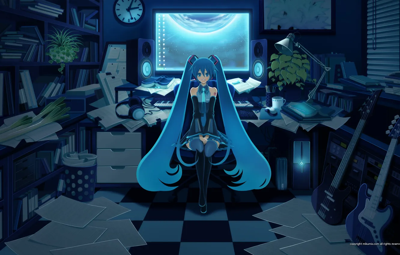 Photo wallpaper girl, hatsune miku, Miku