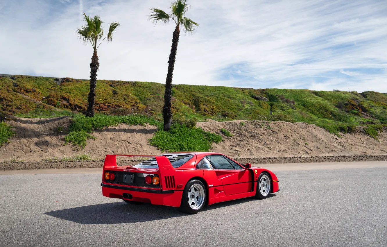 Photo wallpaper Ferrari, F40, 1990, Ferrari F40