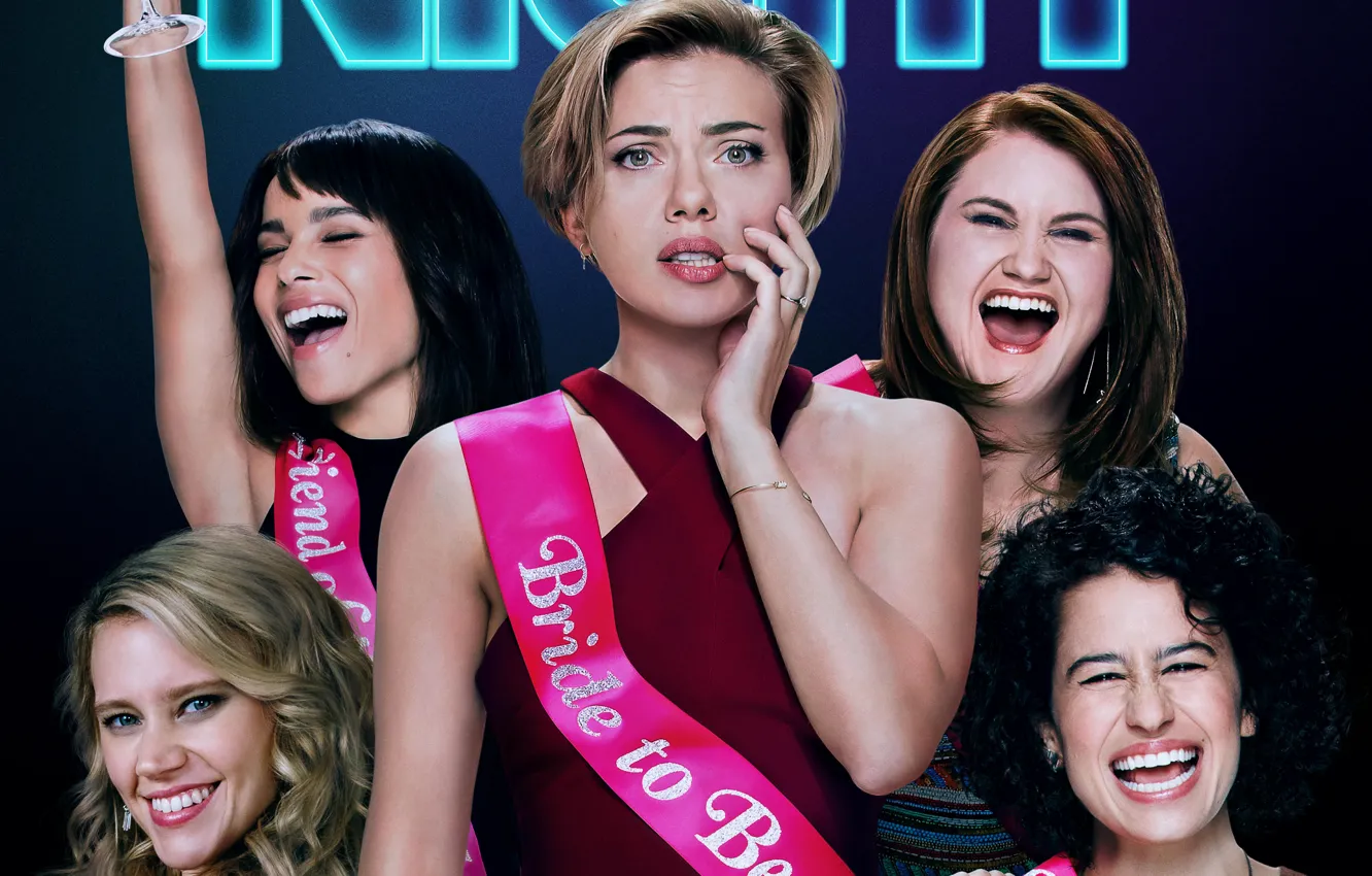 Photo wallpaper Scarlett Johansson, cinema, girl, woman, pink, movie, brunette, blonde