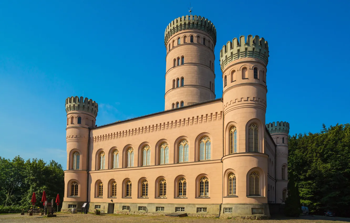 Photo wallpaper castle, border, Germany, architecture, Granitz Hunting Lodge