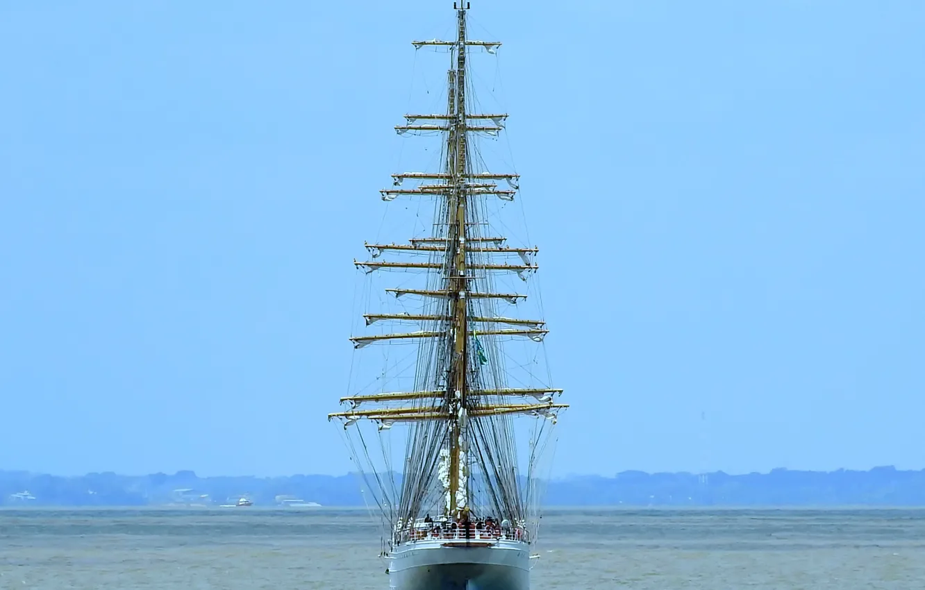 Photo wallpaper sailboat, Brazil, White Swan, Cisne Branco