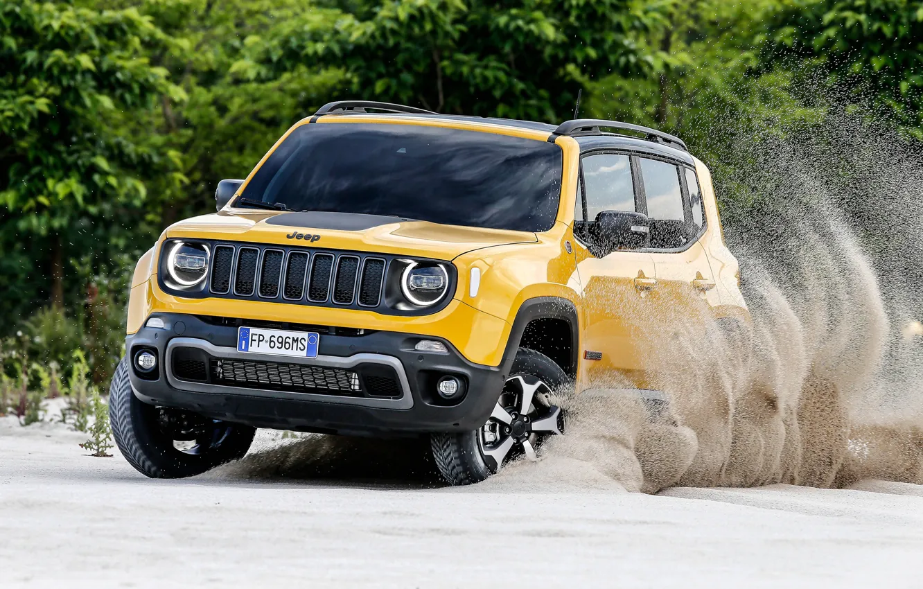 Photo wallpaper 2018, Jeep, Trailhawk, Renegade