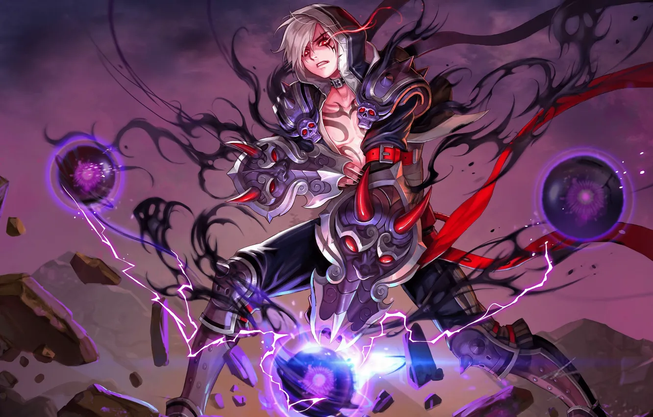 Photo wallpaper look, art, guy, Kritika Online