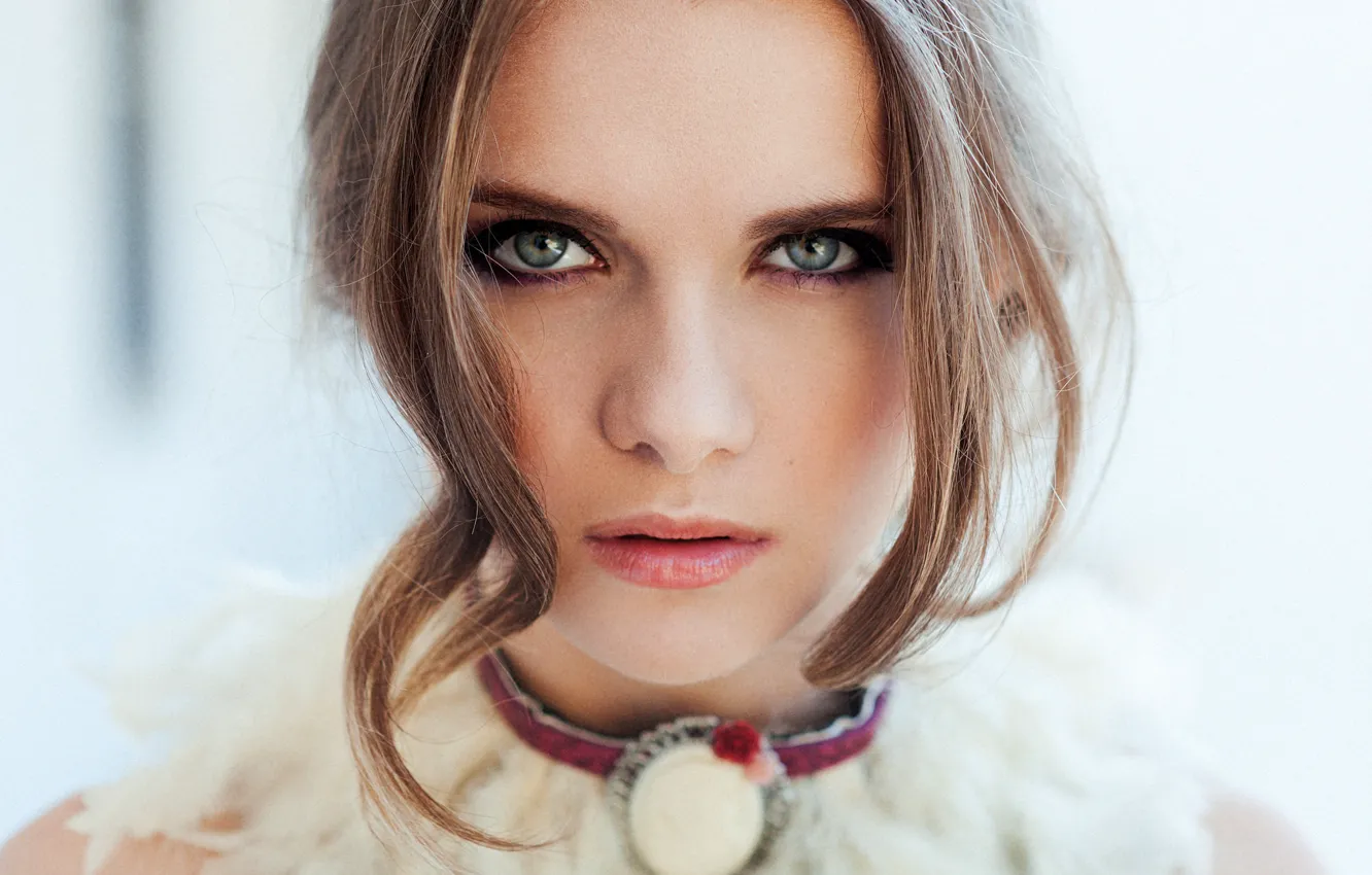 Photo wallpaper face, model, portrait, beauty, bokeh