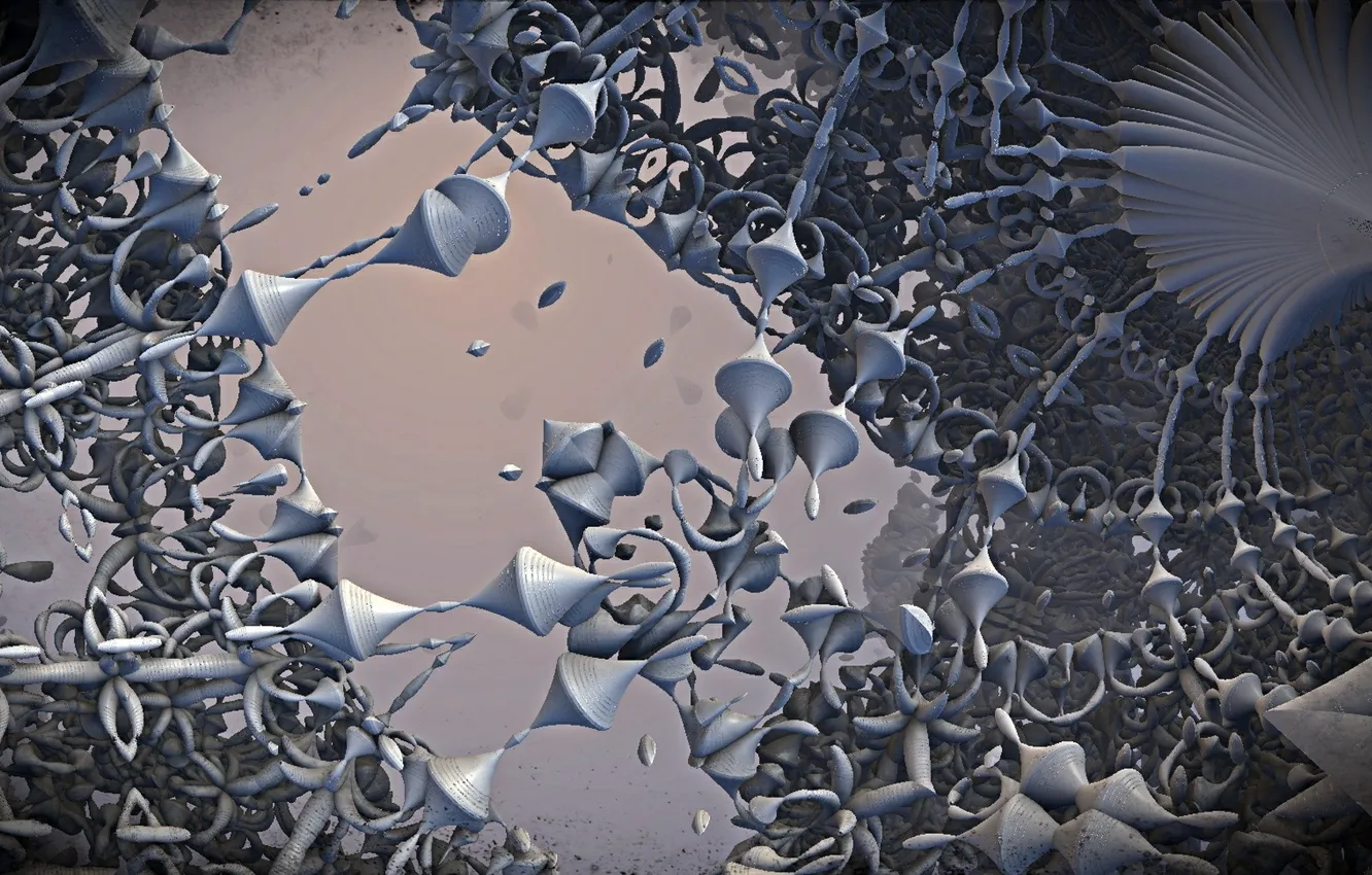 Photo wallpaper abstraction, background, color, form, Fractal