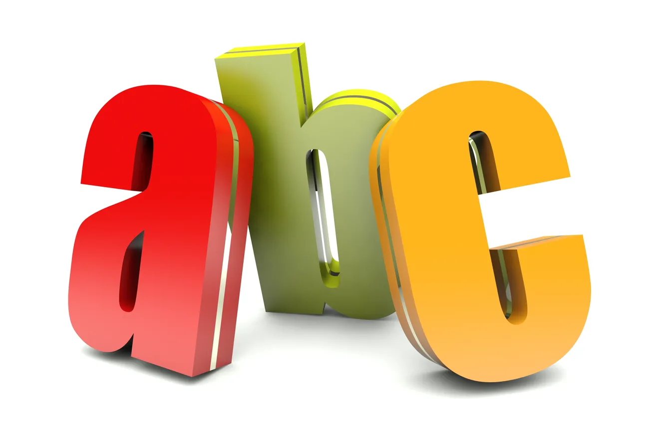 Photo wallpaper letters, alphabet, letters, alphabet