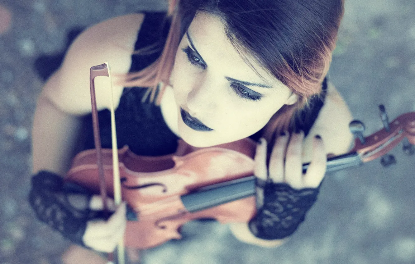 Photo wallpaper violin, tool, bow, violinist, Beatriz Lopes