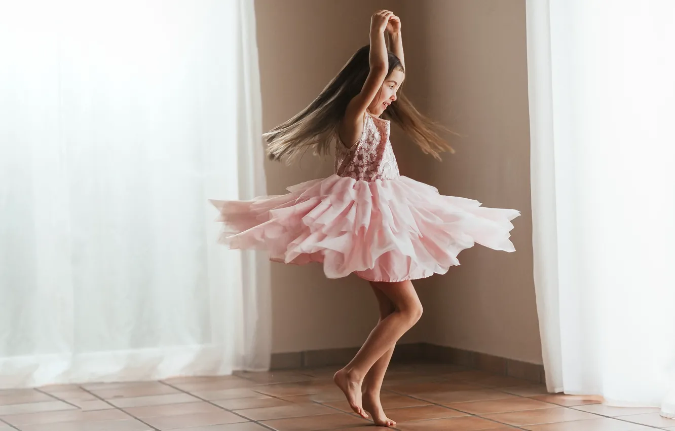 Photo wallpaper background, dance, girl