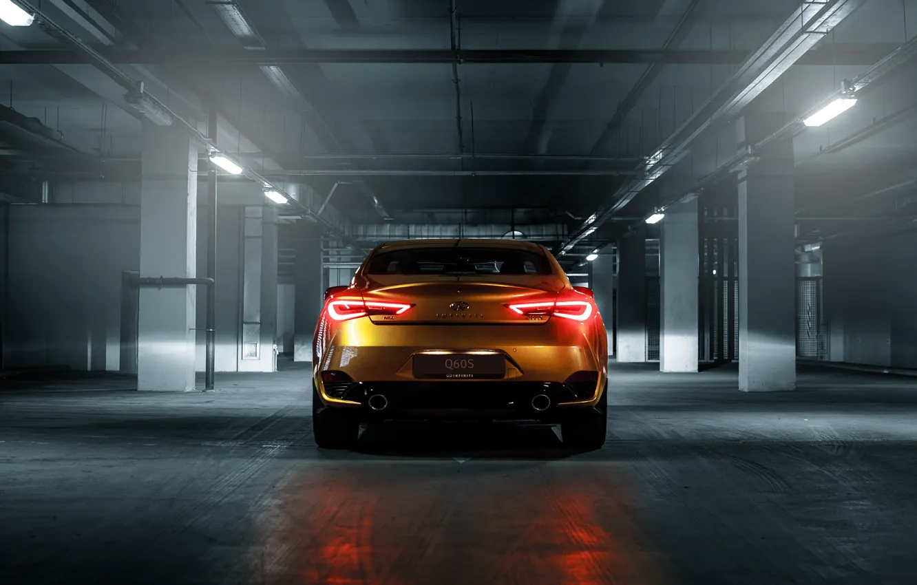 Photo wallpaper Infiniti, rear view, Q60S, Infiniti Q60S 3.0T