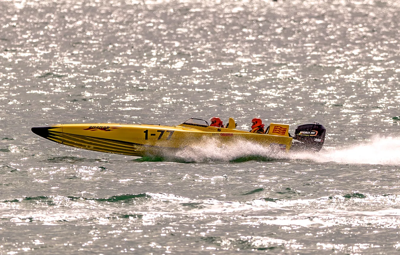 Photo wallpaper race, boat, speed