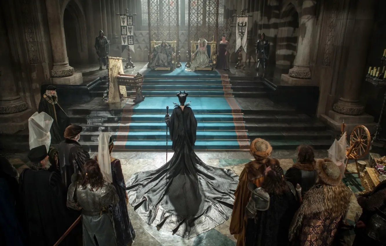 Photo wallpaper Angelina Jolie, movie, Maleficent