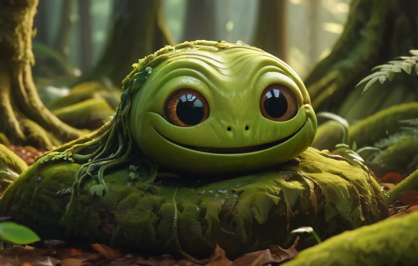 Photo wallpaper being, smile, smiley