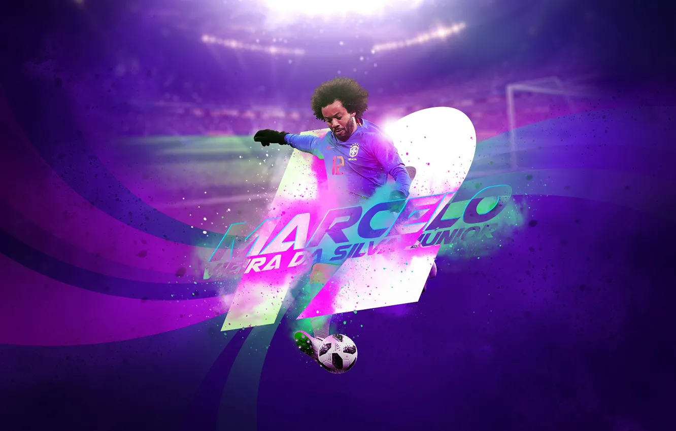 Photo wallpaper wallpaper, stadium, football, player, Sport, Marcelo, Brasil