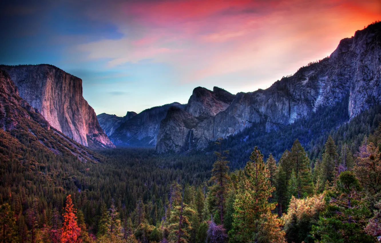 Photo wallpaper mountains, rocks, valley, California, Yosemite national Park, Yosemite National Park