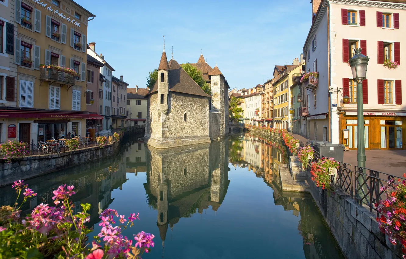 Photo wallpaper water, the city, building