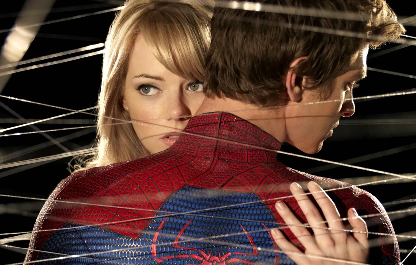Photo wallpaper web, Spider Man, Gwen Stacy, the amazing spider man