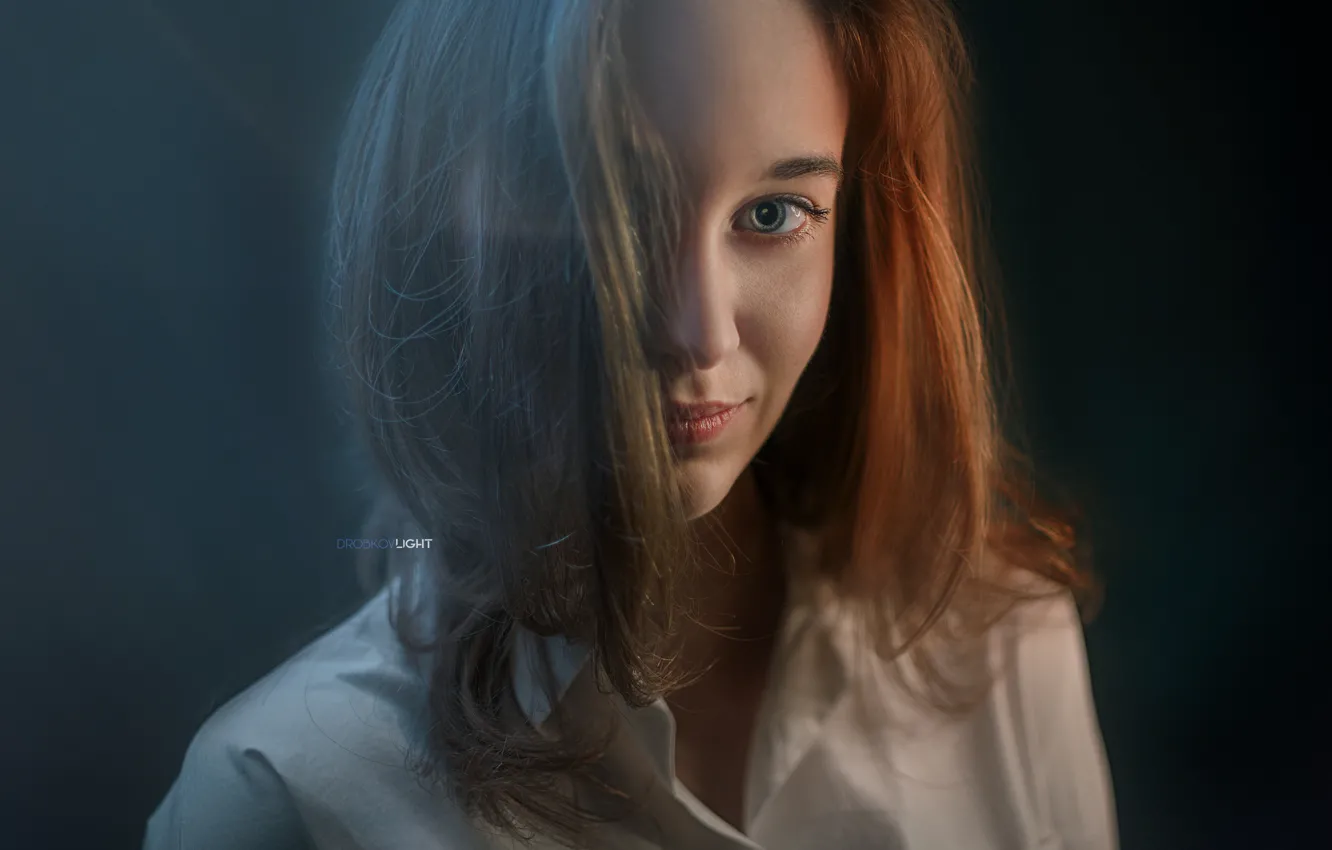 Photo wallpaper look, portrait, Girl, Alexander Drobkov-Light, Victoria Rhine