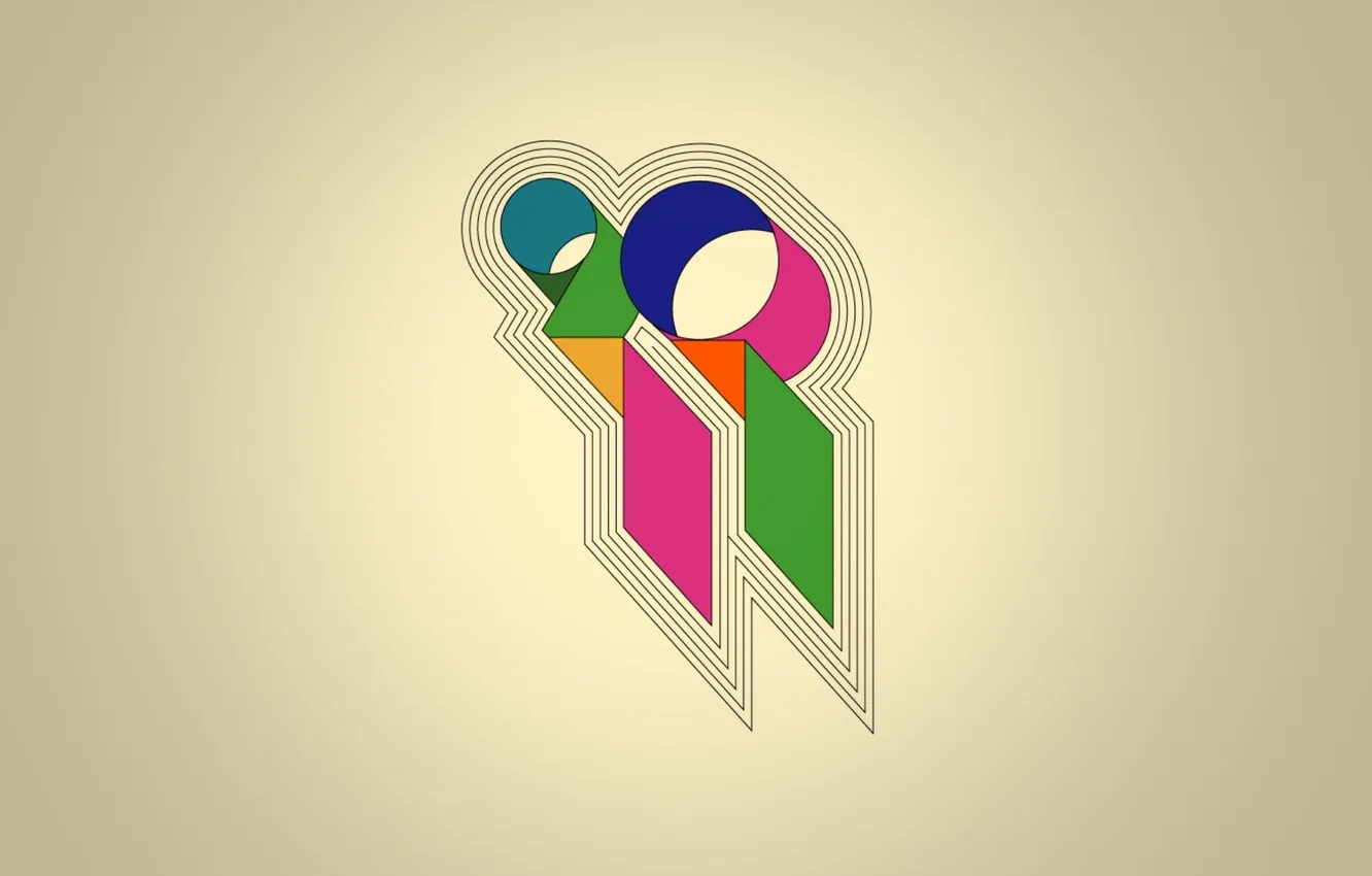 Photo wallpaper background, Wallpaper, graphics, minimalism, figure, art