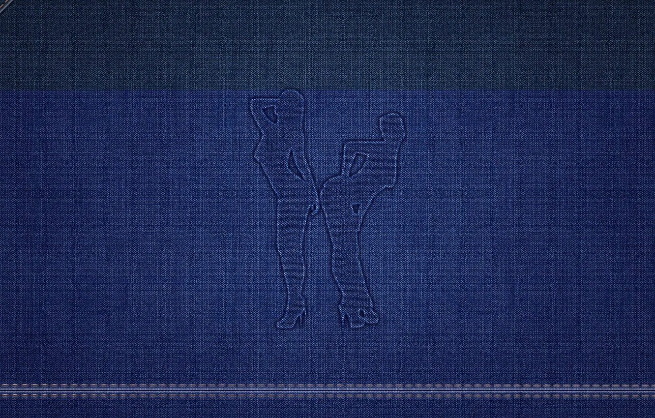 Photo wallpaper Jeans, fabric, jeans