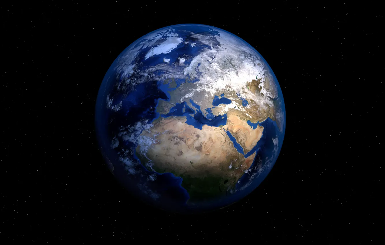Photo wallpaper Planet, Space, Earth