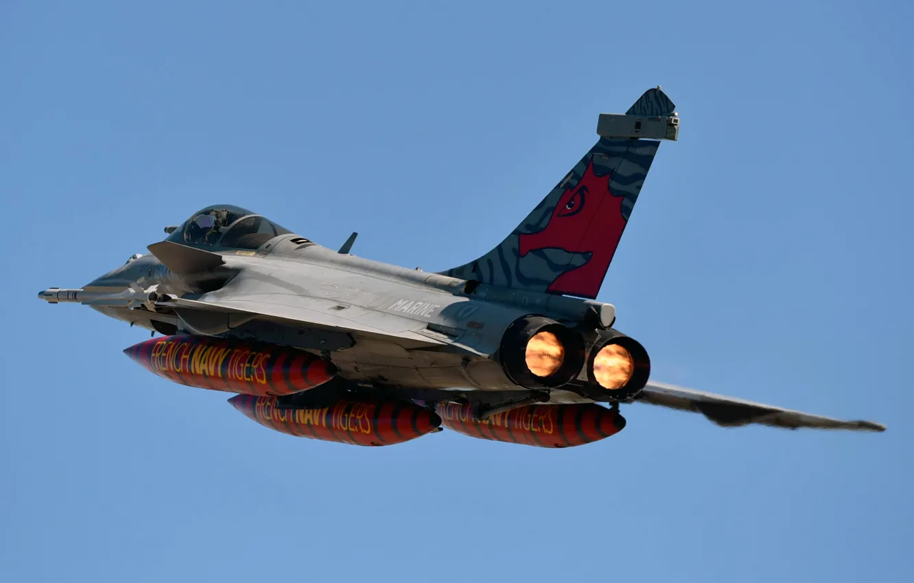 Photo wallpaper flight, fighter, multipurpose, Rafale M