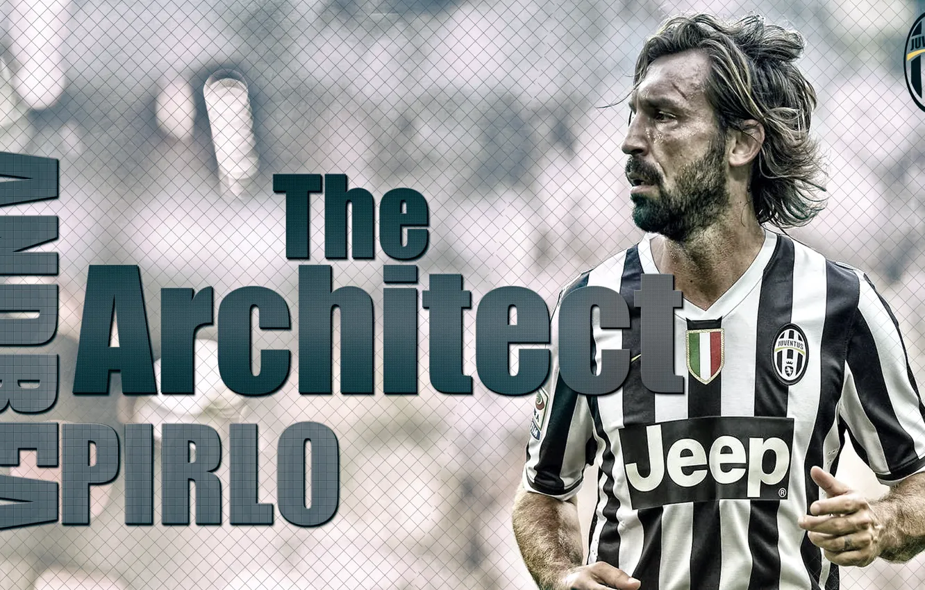 Photo wallpaper Professor, Juventus, Andrea Pirlo, The Architect, architect, Maestro, Andrea Pirlo, fernan