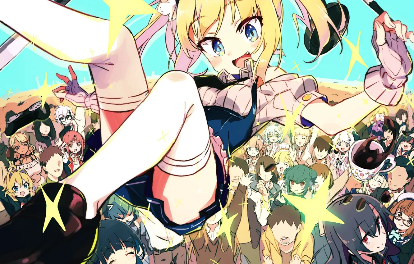 Photo wallpaper girl, paparazzi, amaryllis class