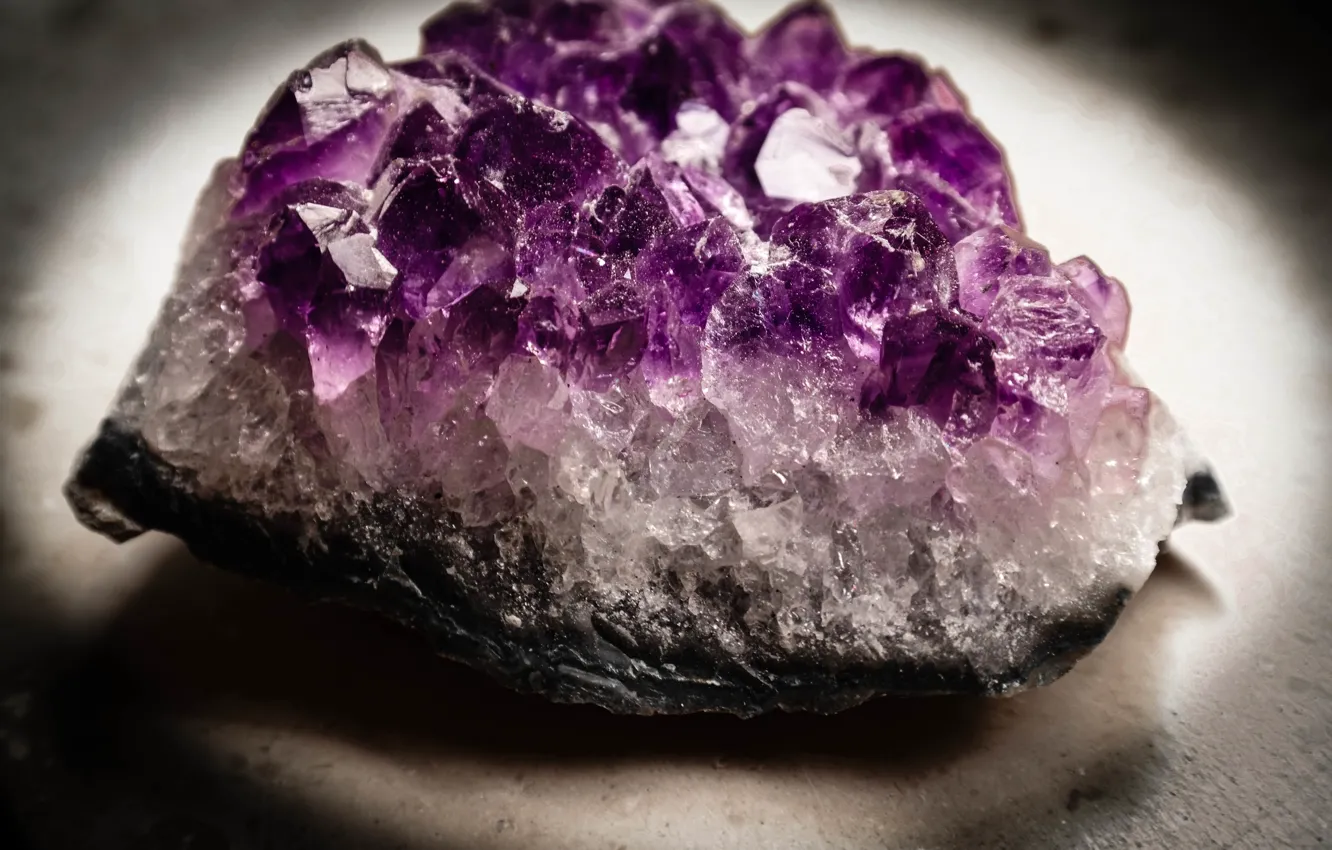 Photo wallpaper macro, Quartz, Amethyst