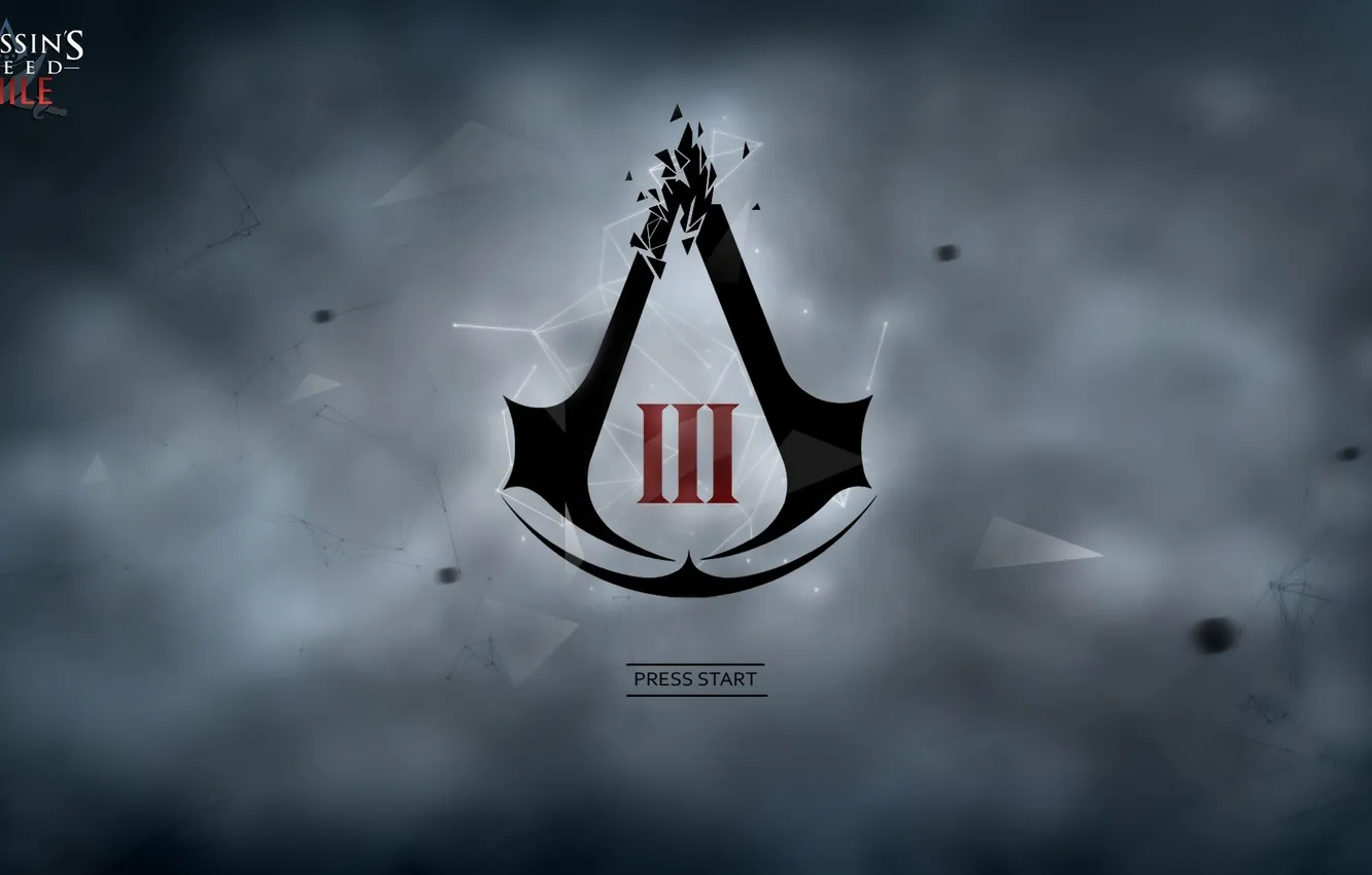 Photo wallpaper emblem, the creed of the assassins, sign of the assassins, assassins creed III