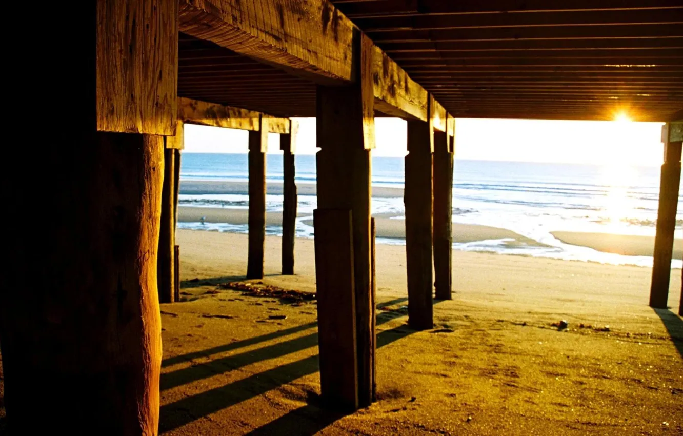 Photo wallpaper sea, beach, landscape, nature, beauty