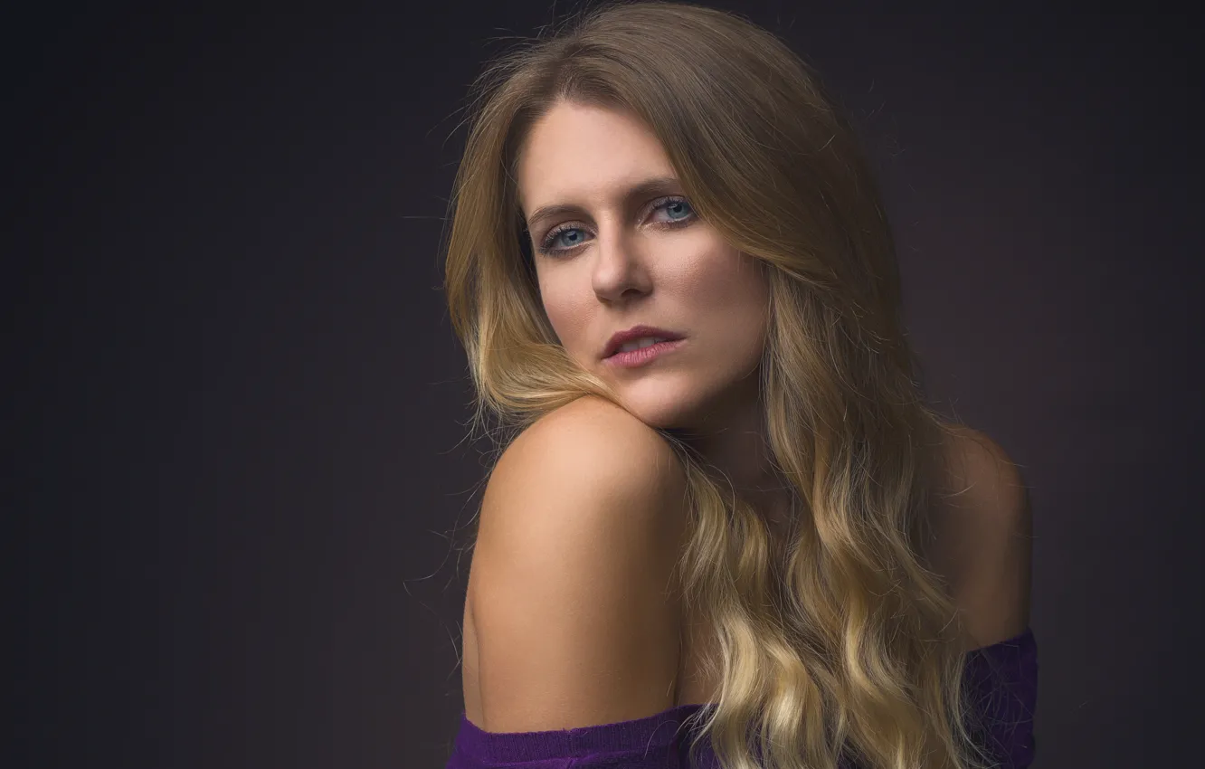 Photo wallpaper look, girl, hair, portrait, Pleso