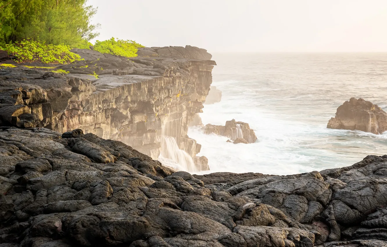 Photo wallpaper sea, rocks, shore