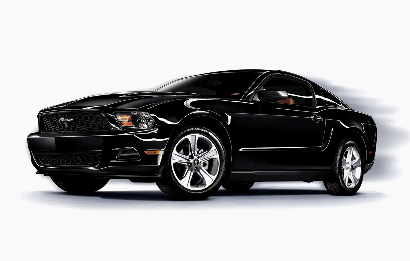 Photo wallpaper background, black, mustang v6