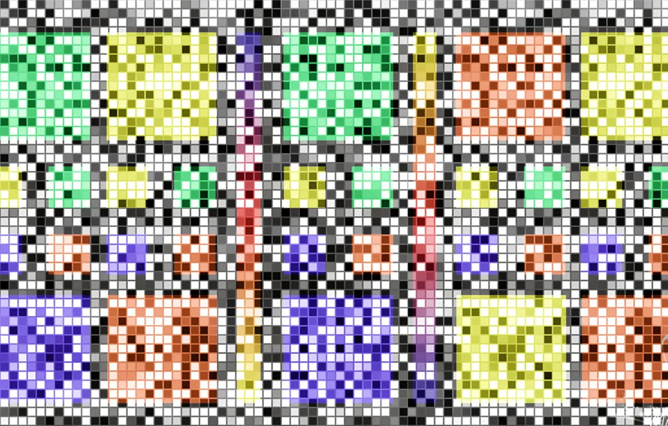 Photo wallpaper pattern, paint, pixels