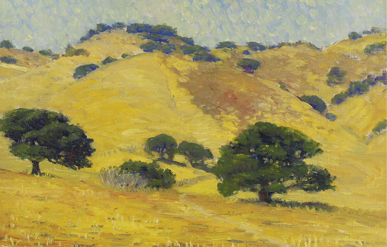 Photo wallpaper landscape, picture, The Golden Hills of California, William Silva, William Posey Silva