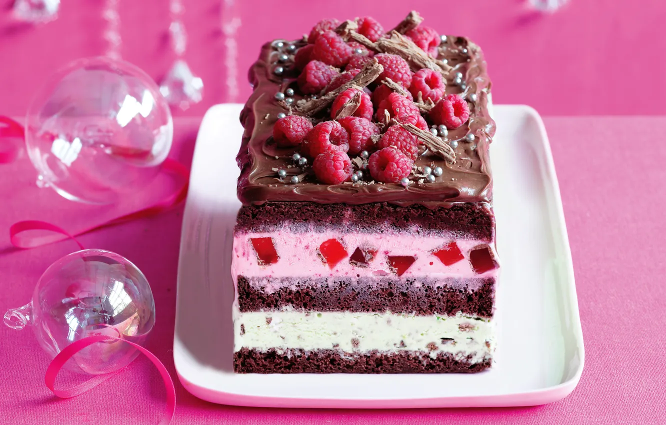 Photo wallpaper raspberry, food, chocolate, dessert, food, sweet, chocolate, dessert