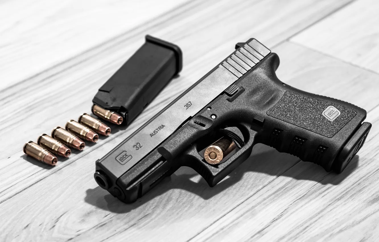 Photo wallpaper gun, weapons, Austrian, self-loading, Glock 32