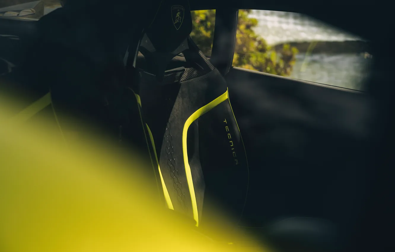 Photo wallpaper Lamborghini, Huracan, Car Interior, Lamborghini Huracan Tecnica