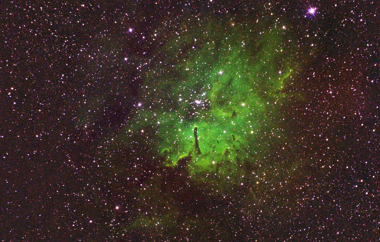 Photo wallpaper space, emission nebula, NGC 6820