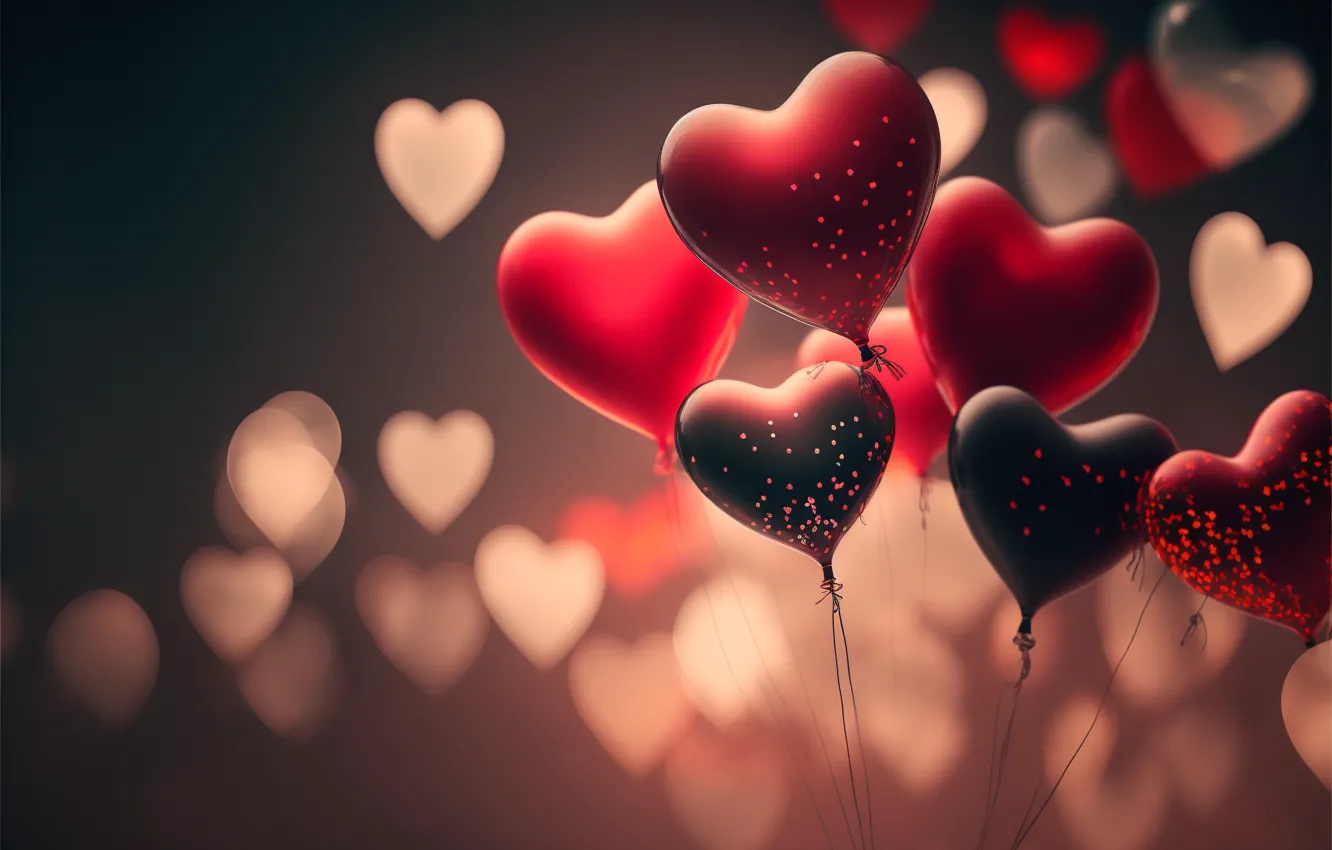 Photo wallpaper love, holiday, heart, hearts, Valentine's day, Valentine's day, festive background